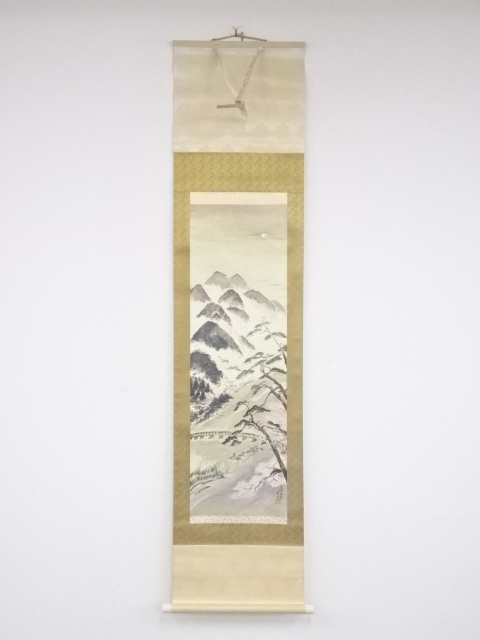JAPANESE HANGING SCROLL / PRINTED / SCENERY
